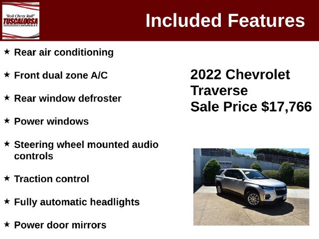 Certified 2022 Chevrolet Traverse LS FWD image 12