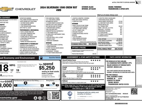 Used 2024 Chevrolet Silverado 1500 RST w/ Protection Package image 16