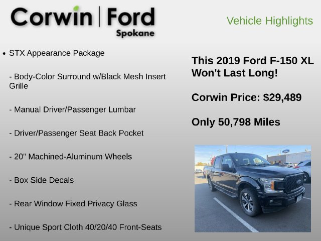 Used 2019 Ford F150 XL w/ Equipment Group 101A Mid AWD/4WD image 12