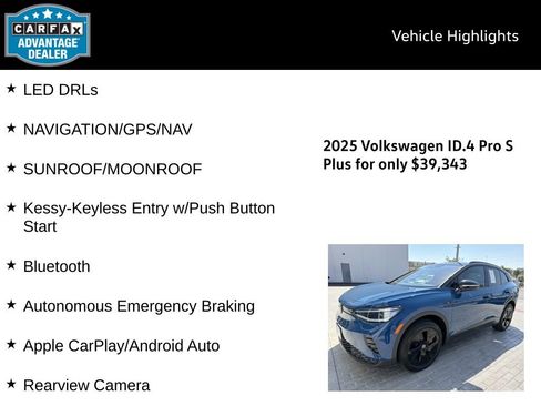 Certified 2025 Volkswagen ID.4 Pro S Plus w/ ID.4 Black Package AWD/4WD image 5