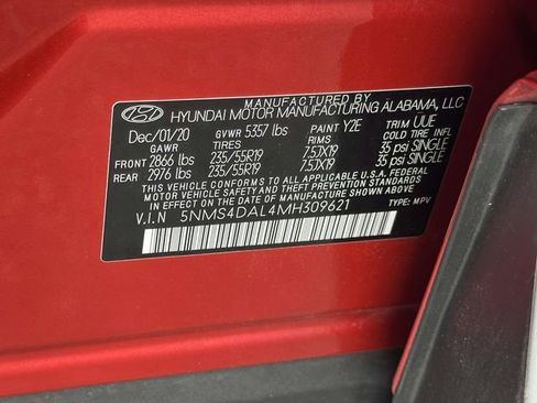 Used 2021 Hyundai Santa Fe Limited AWD/4WD image 25