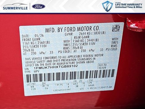 New 2026 Ford Explorer Platinum RWD image 38