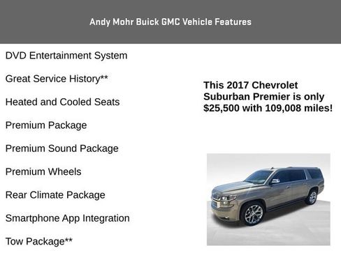 Used 2017 Chevrolet Suburban Premier AWD/4WD image 4