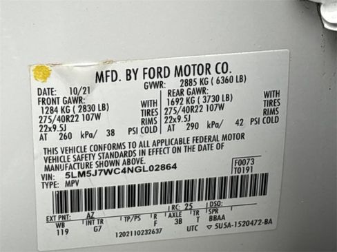 Used 2022 Lincoln Aviator Reserve w/ Equipment Group 201A image 26