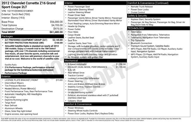 Used 2012 Chevrolet Corvette Grand Sport w/ 2LT Preferred Equipment Group RWD image 20