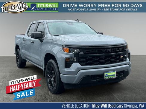 Used 2024 Chevrolet Silverado 1500 Custom AWD/4WD image 1