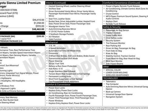 Used 2016 Toyota Sienna Limited Premium w/ Outdoor Package image 7