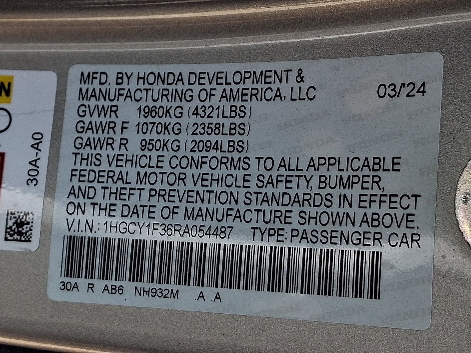 Used 2024 Honda Accord EX image 28