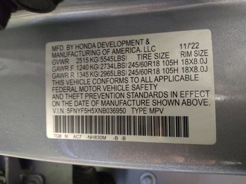 Used 2022 Honda Pilot EX-L image 33
