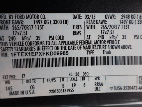 Used 2015 Ford F150 XL w/ Equipment Group 101A Mid AWD/4WD image 46