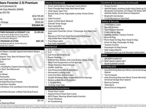 Used 2016 Subaru Forester 2.5i Premium image 10