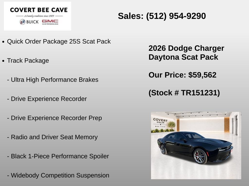 New 2026 Dodge Charger Daytona Scat Pack w/ Track Package AWD/4WD image 7