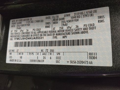 Used 2019 Ford Escape SEL AWD/4WD image 33