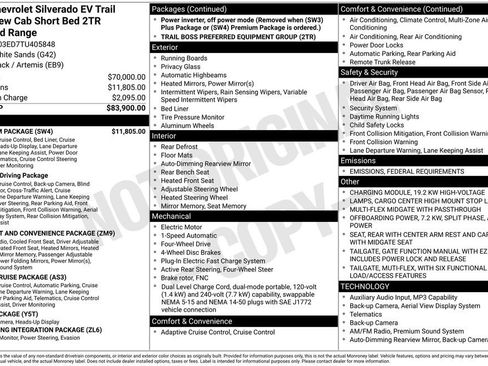 New 2026 Chevrolet Silverado EV Trail Boss w/ Premium Package image 25