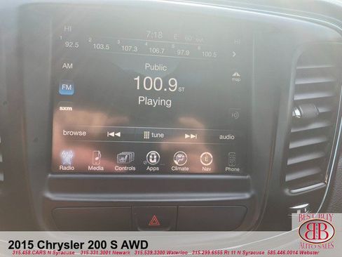 Used 2015 Chrysler 200 S w/ Navigation & Sound Group I AWD/4WD image 14