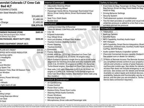 Used 2022 Chevrolet Colorado LT w/ LT Convenience Package AWD/4WD image 34