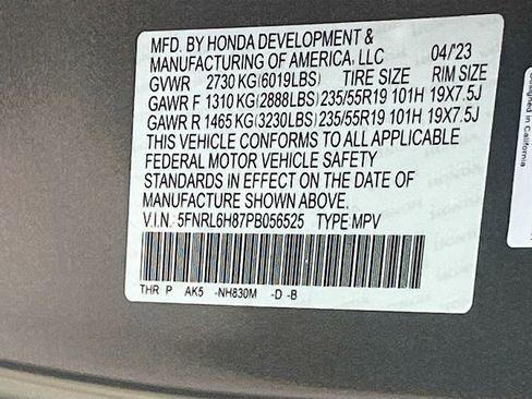 Used 2023 Honda Odyssey Touring image 35
