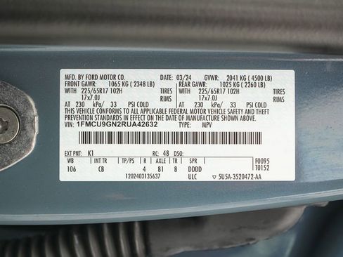 Certified 2024 Ford Escape Active w/ Tech Pack #2 AWD/4WD image 25