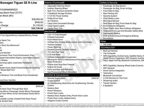 Used 2021 Volkswagen Tiguan SE R-Line FWD image 34