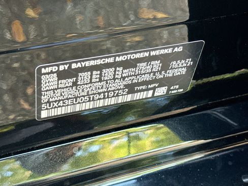 New 2026 BMW X5 xDrive50e w/ M Sport Package image 43