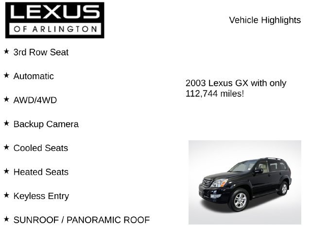 Used 2003 Lexus GX 470 AWD/4WD image 7