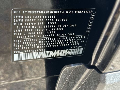 Used 2023 Volkswagen Taos SE w/ Black Wheel Package FWD image 17