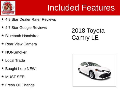 Used 2018 Toyota Camry LE image 4