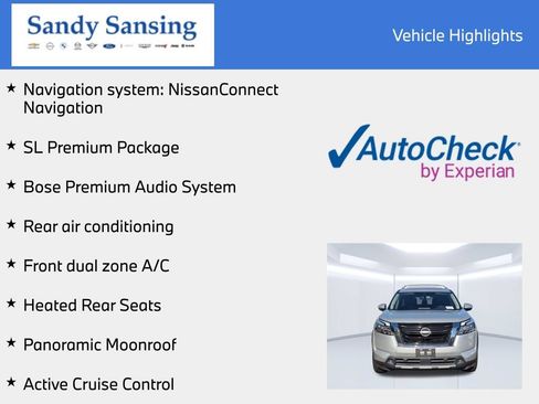 Used 2022 Nissan Pathfinder SL w/ SL Premium Package FWD image 8