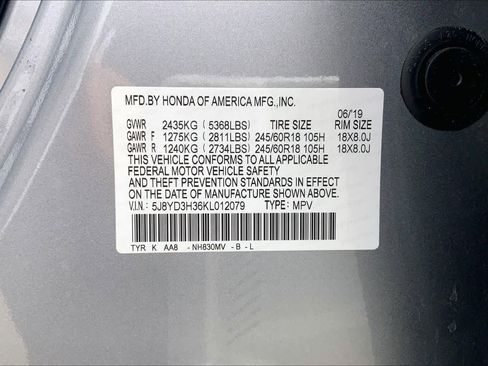 Used 2019 Acura MDX FWD image 34