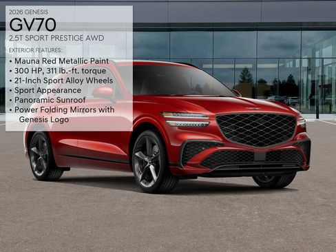 New 2026 Genesis GV70 2.5T Sport Prestige AWD/4WD image 3