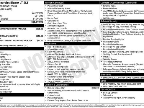 Used 2022 Chevrolet Blazer LT image 3