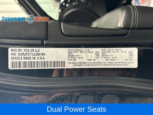 Used 2020 Jeep Grand Cherokee Overland AWD/4WD image 14