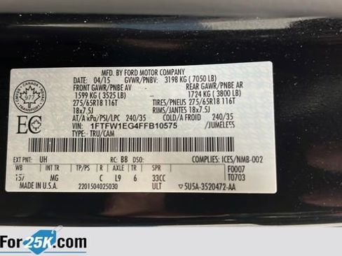 Used 2015 Ford F150 XLT w/ Equipment Group 301A Mid image 26