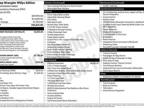 Used 2022 Jeep Wrangler Willys image 1