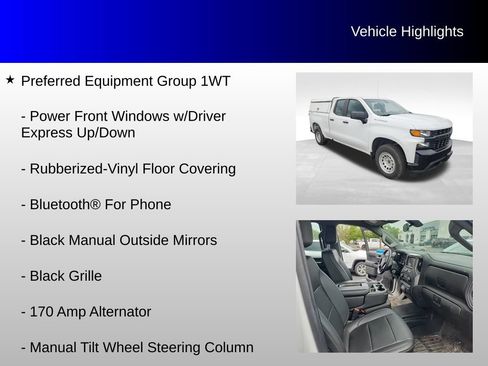 Used 2021 Chevrolet Silverado 1500 W/T w/ WT Fleet Convenience Package AWD/4WD image 8