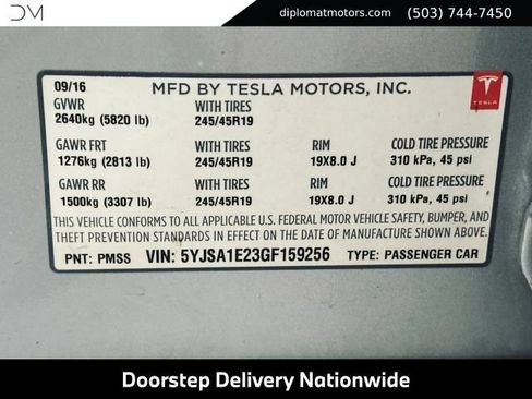 Used 2016 Tesla Model S 90D AWD/4WD image 44