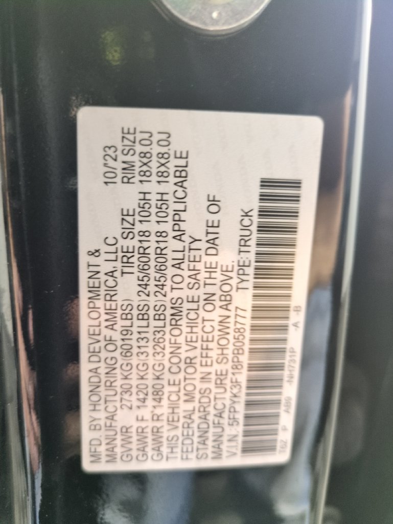Certified 2023 Honda Ridgeline Sport image 34