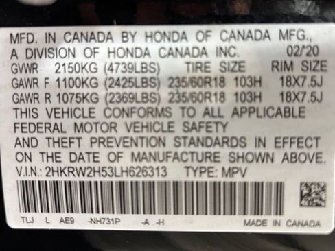 Used 2020 Honda CR-V EX image 11