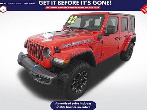 Used 2022 Jeep Wrangler Unlimited Rubicon 4xe w/ Cold Weather Group image 1