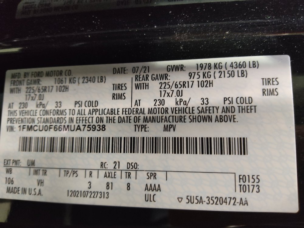 Used 2021 Ford Escape S FWD image 33