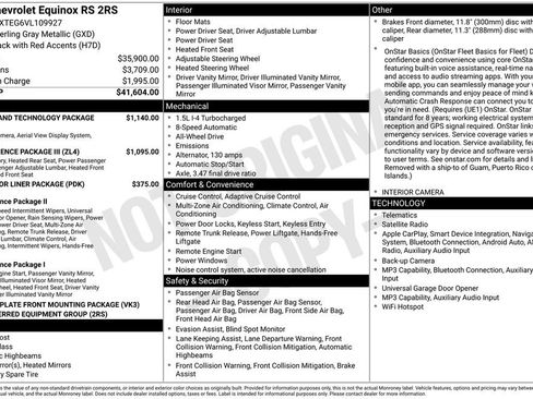 New 2027 Chevrolet Equinox RS w/ Safety and Technology Package AWD/4WD image 44