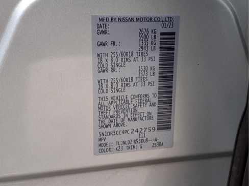 Certified 2023 Nissan Pathfinder SL AWD/4WD image 27