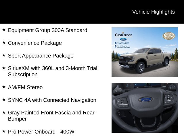 New 2026 Ford Ranger XLT w/ Convenience Package AWD/4WD image 7