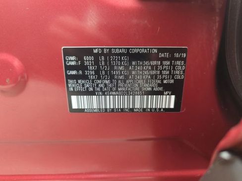 Used 2020 Subaru Ascent Premium AWD/4WD image 36