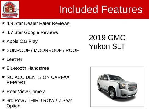 Used 2019 GMC Yukon SLT w/ Open Road Package RWD image 4