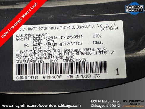 Used 2024 Toyota Tacoma SR5 w/ SR5 Upgrade Package image 11