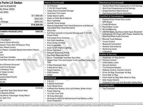 Used 2018 Kia Forte LX w/ LX Rear Camera Package image 2