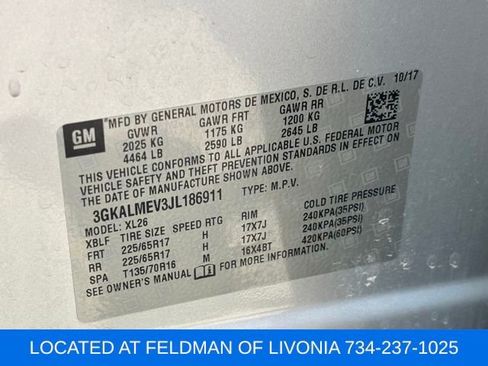 Used 2018 GMC Terrain SLE FWD image 10