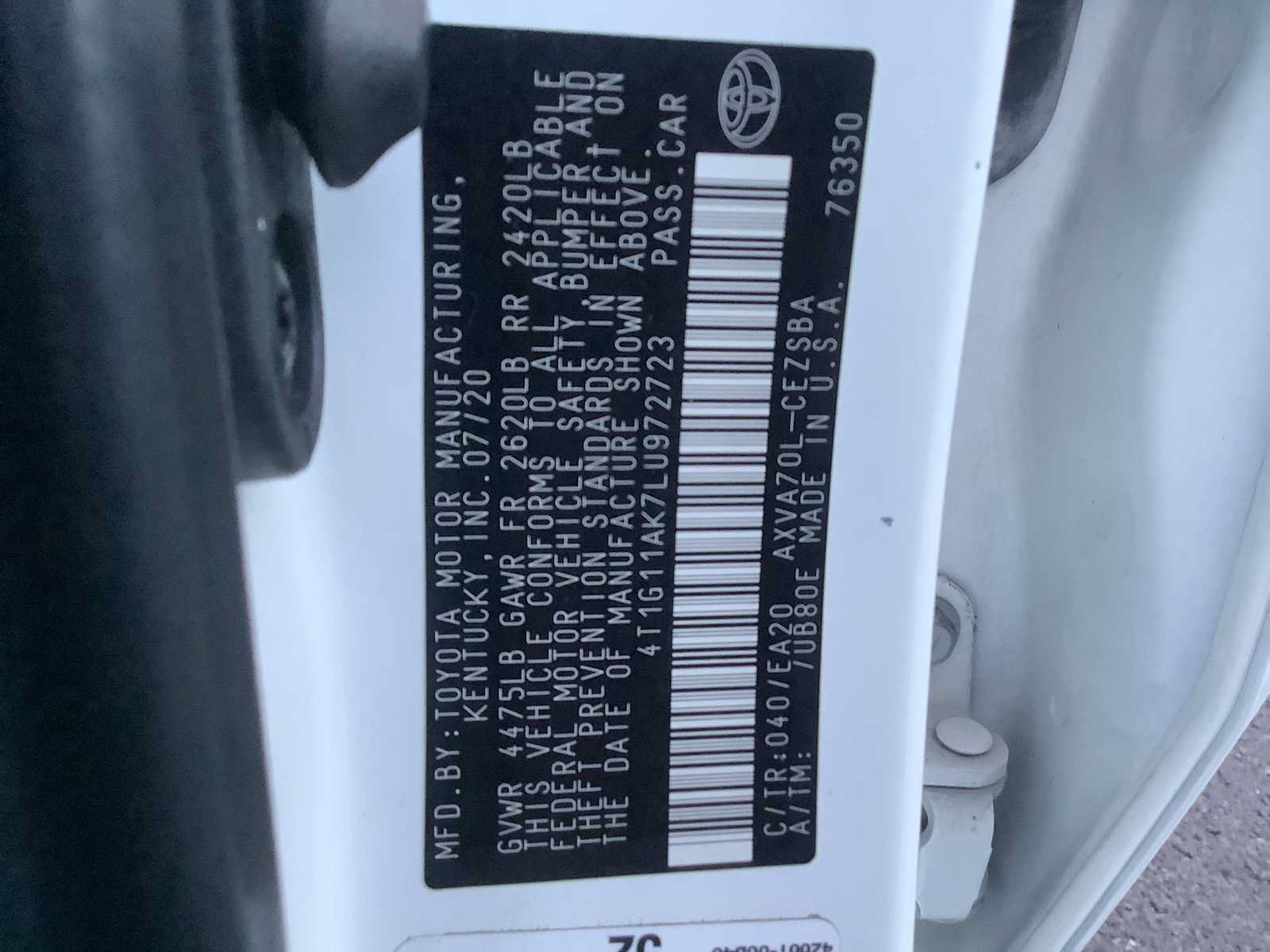 Used 2020 Toyota Camry SE w/ Carpet Mat Package FWD image 21