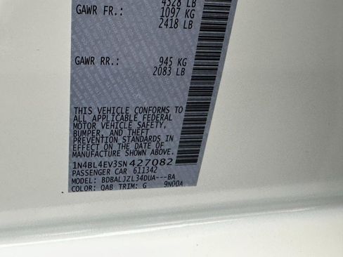 New 2025 Nissan Altima 2.5 SL image 16